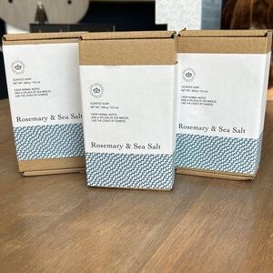 Rosemary & Sea Salt Scented Soap - White and Brown